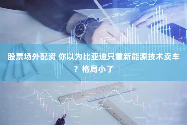 股票场外配资 你以为比亚迪只靠新能源技术卖车？格局小了